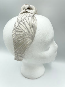 The Kate Knotted Headband - Bridal Brocade