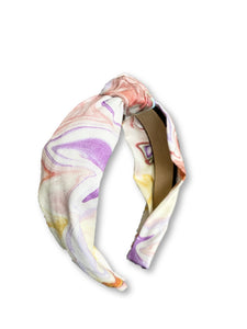 The Kate Pastel Swirl Knotted Headband