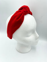 Load image into Gallery viewer, The Kate Red Velvet Knotted Headband