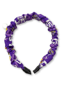 The Valentina Crinkle Headband in LSU