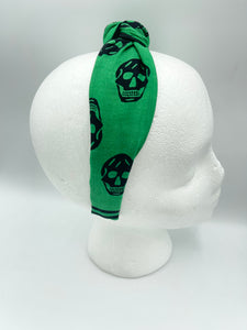 The Kate Knotted Headband - Kelly Green