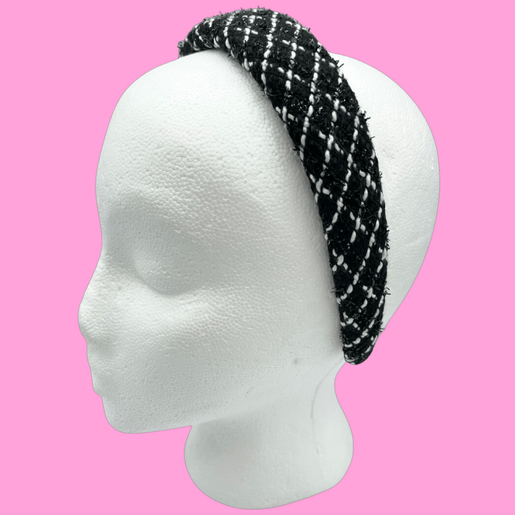 The Elizabeth Tweed Padded Headband
