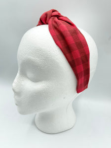 The Kate Knotted Headband - Reds
