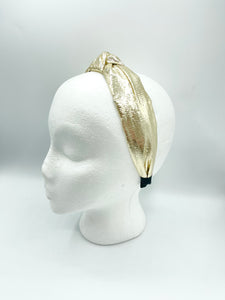 The Kate Knotted Headband - Gold