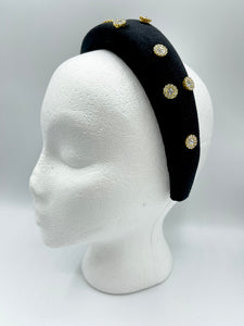 The Elizabeth Jeweled Padded Headband