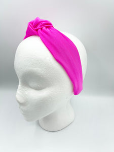 The Kate Knotted Headband - Fonda Pink