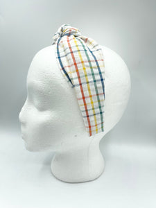 The Kate Headband - Pastel Gingham