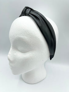 The Kate Knotted Headband - Leather