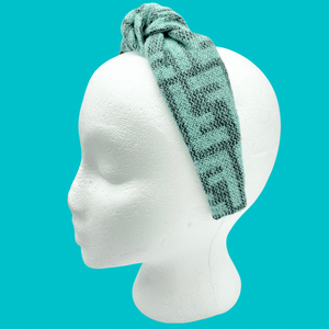 The Kate Knotted Headband - Aqua