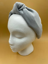 Load image into Gallery viewer, The Kate Grey Velvet Knotted Headband