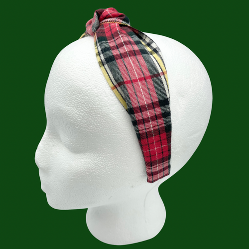 The Kate Knotted Headband - Winter Plaid