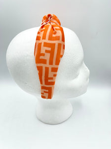 The Kate Knotted Headband - Orange