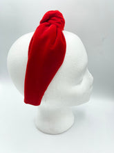 Load image into Gallery viewer, The Kate Red Velvet Knotted Headband