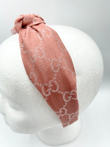 The Kate Knotted Headband - Pastel Pink