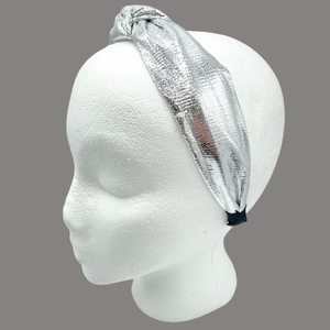 The Kate Knotted Headband - Silver