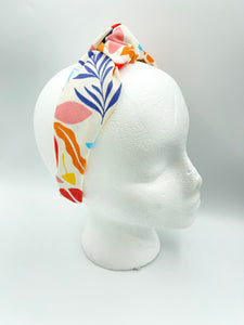 The Kate Knotted Headband - Summer Leaf