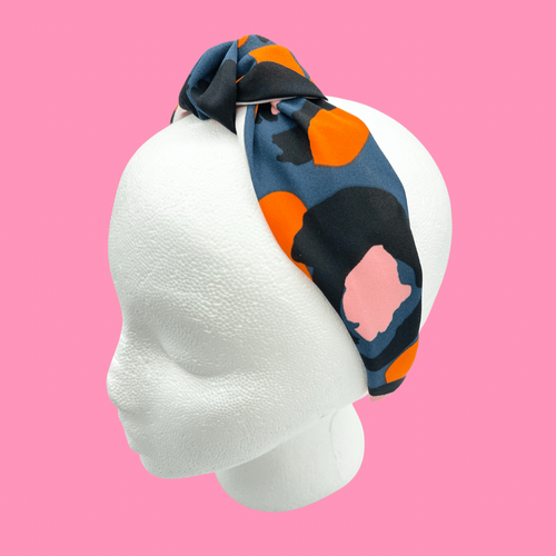 The Kate Knotted Headband - Bright Leopard