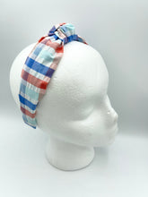 Load image into Gallery viewer, The Kate Knotted Headband - Summer Plaid