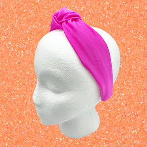 The Kate Knotted Headband - Fonda Pink