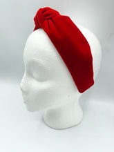Load image into Gallery viewer, The Kate Red Velvet Knotted Headband