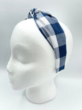 Load image into Gallery viewer, The Kate Knotted Headband - Blue Buffalo
