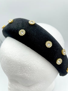 The Elizabeth Jeweled Padded Headband