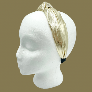 The Kate Knotted Headband - Gold