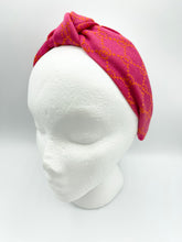 Load image into Gallery viewer, The Kate Knotted Headband - Pink and Orange