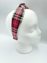 Load image into Gallery viewer, The Kate Knotted Headband - Winter Plaid