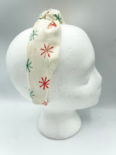 Load image into Gallery viewer, The Kate Knotted Headband - Snowflakes