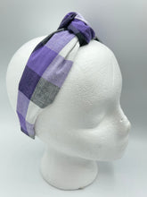 Load image into Gallery viewer, The Kate Purple Plaid Headband