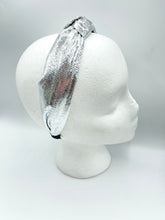 Load image into Gallery viewer, The Kate Knotted Headband - Silver