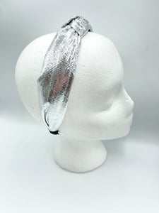 The Kate Knotted Headband - Silver