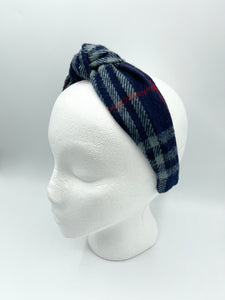 The Kate Knotted Headband - Navy