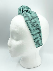 The Kate Knotted Headband - Aqua