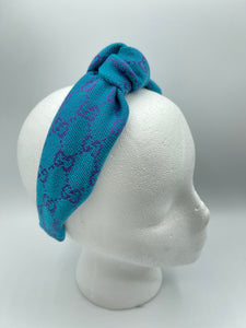 The Kate Knotted Headband - Cerulean