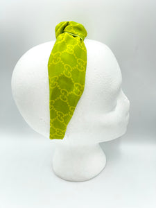 The Kate Knotted Headband - Lime