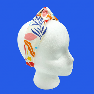The Kate Knotted Headband - Summer Leaf