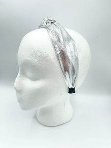 The Kate Knotted Headband - Silver