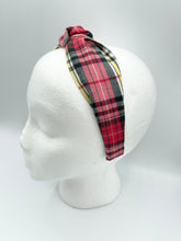 Load image into Gallery viewer, The Kate Knotted Headband - Winter Plaid